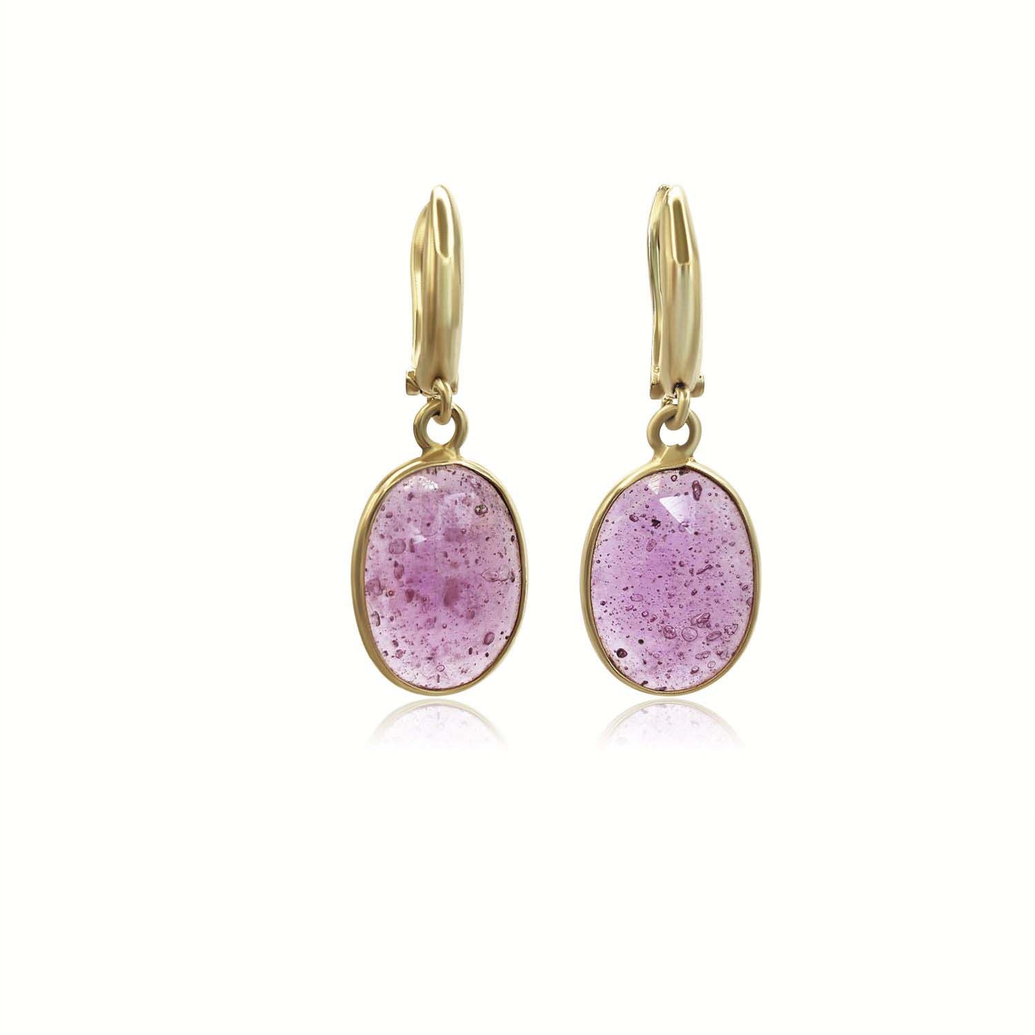 Pink Sapphire Drop Earrings | Elegant and Timeless Jewelry