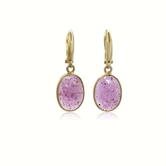 Pink Sapphire Drop Earrings | Elegant and Timeless Jewelry